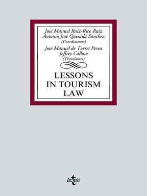 cover image of Lessons in Tourism Law